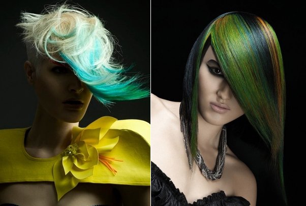 Trend Alert: Multi-Chromatic Hair Ideas For Fall 2012