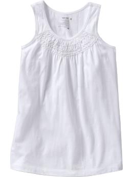 Girls Smocked Jersey Tanks - Youth Ware - Girl - Old Navy