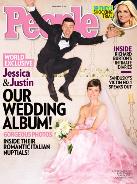 สุดโรแมนติก!!  ภาพงานแต่งงาน "เจสสิกา บีล & จัสติน ทิมเบอร์เลค" - จัสติน ทิมเบอร์เลค - เจสสิกา บีล - ภาพงานแต่ง - สุดโรแมนติก - ชุดเจ้าสาว - สีชมพู