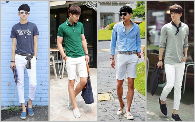 แฟชั่นเบสิค "กางเกงสีขาว" เรียบง่ายแต่ดูดีเสมอสำหรับผู้ชาย