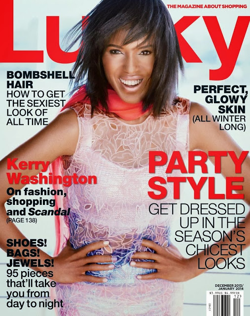 Kerry Washington trên tạp chí Lucky tháng 12 - Kerry Washington - Tin Thời Trang - Phong Cách Sao