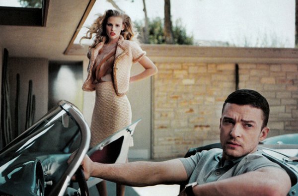 Lara Stone i Justin Timberlake za “Vanity Fair” jul 2011.