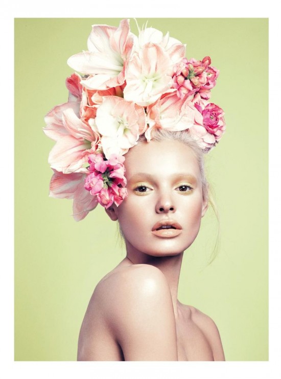 Paige Reifler tỏa sắc cùng hoa trên tạp chí Elle Việt Nam tháng 4/2014 - Paige Reifler - Elle Việt Nam - Làm đẹp - Trang điểm - Hình ảnh - Người mẫu