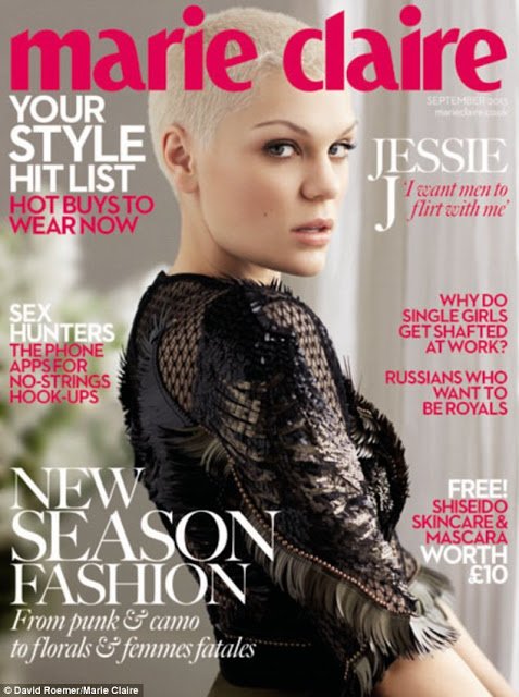 Jessie J chụp ảnh bìa tạp chí Marie Claire Anh tháng 9/2013