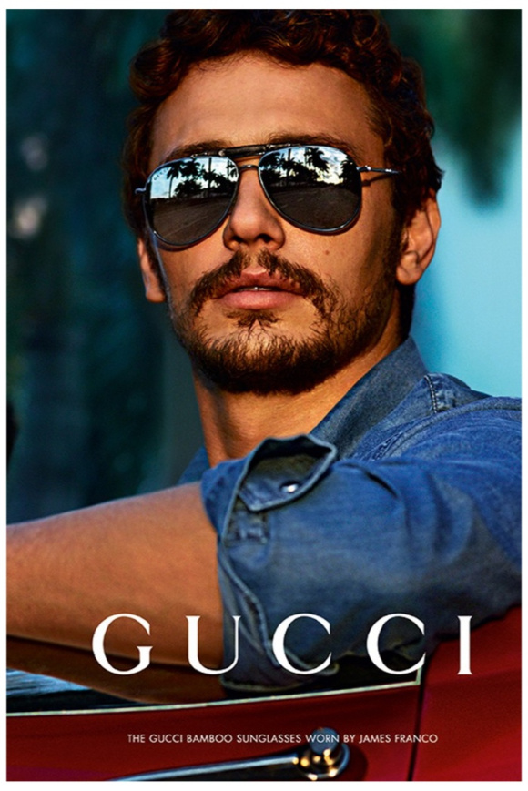 Tan chảy với nét đẹp nam tính của James Franco trong chiến dịch quảng cáo kính mát Gucci Thu / Đông 2013 - Gucci - Thu / Đông 2013 - Mắt kính - James Franco - Người mẫu