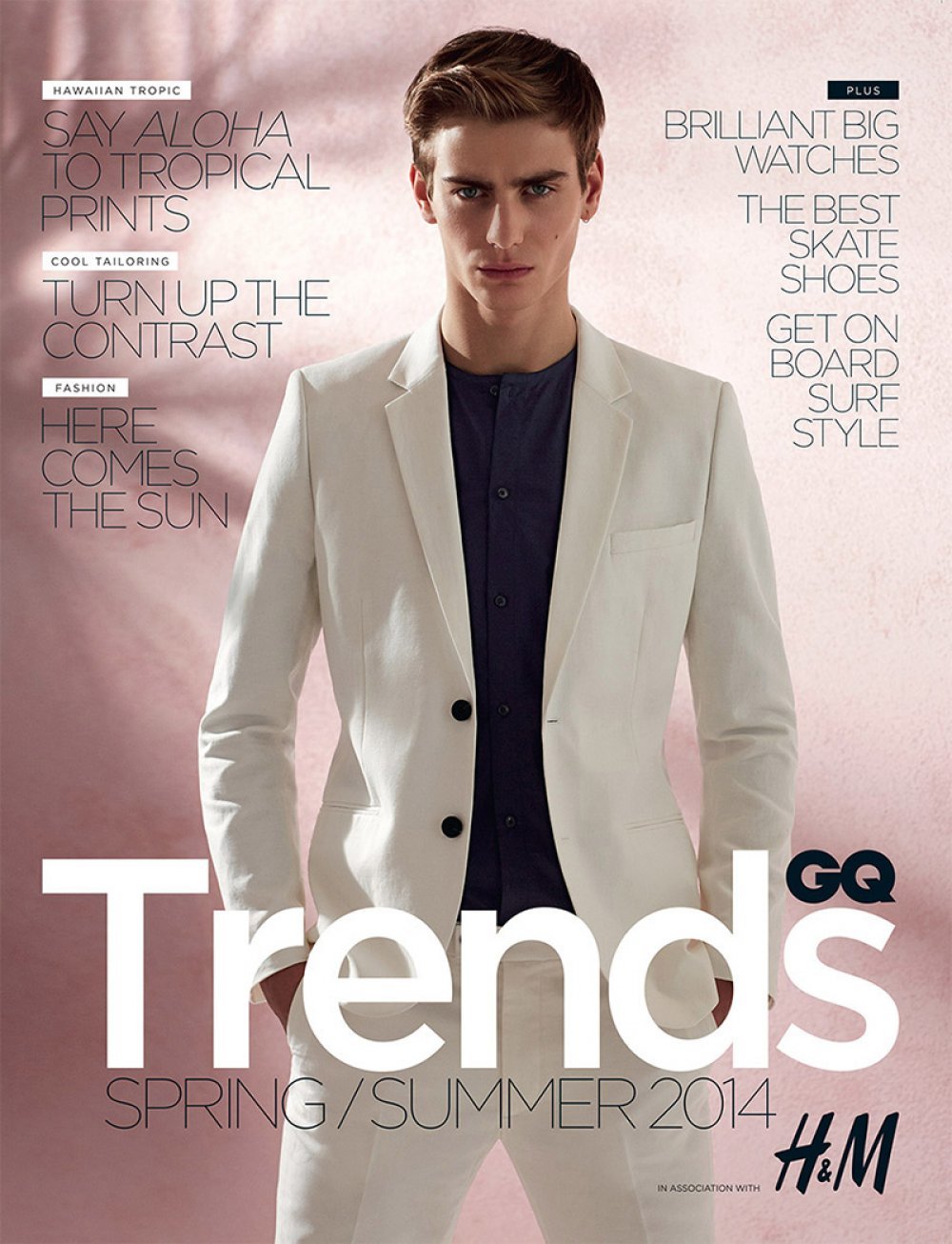 Ben Allen Diện Thời Trang H&M Trên Tạp Chí GQ Trends Supplement Anh Xuân/Hè 2014