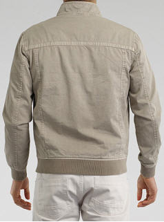 Stone Washed Funnel Neck Jacket - Jacket - Burton - Men's Wear