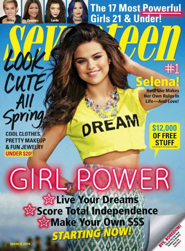 Selena Gomez trẻ trung trên tạp chí Seventeen tháng 3/2014 - Selena Gomez - Seventeen - Phong Cách Sao - Hình ảnh - Tin Thời Trang - Thời trang trẻ