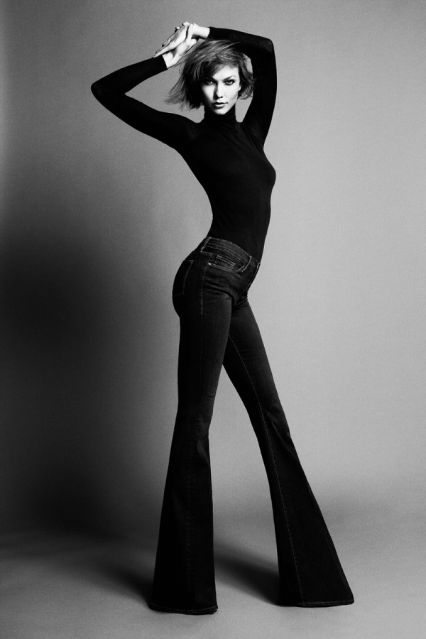 Karlie Kloss và nhãn hiệu thời trang Frame Denim cho ra mắt quần Jeans siêu dài. - Karlie Kloss - Nhà thiết kế - Tin thời trang - Thời trang nữ