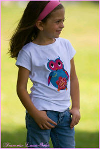 Oily Owl Decoupage Jeans T-shirt and Corduroy Jacket - Kids Wear - Francoise Studio - Girl
