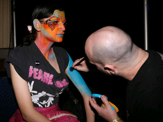 Backstage Pass To LFW Autumn 2010: House of Blue Eyes - Blue Eyes - Makeup