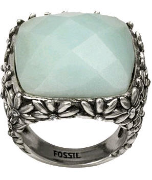 New  - Bold Stone - Ring - Fossil - Jewelry