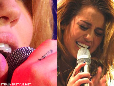 Miley Syrus và những hình xăm ấn tượng - Hình xăm