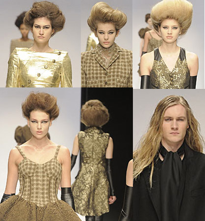 Paul Costelloe @ London Fashion Week Runway Rundown: Flawless faces and beehive hair - Hair - Runway