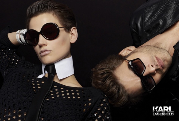 Jon Kortajarena & Saskia de Brauw cực ngầu trong quảng cáo mắt kính Karl Lagerfeld  2013 - Nhà thiết kế - Thời trang - Karl Lagerfeld - Mắt kính