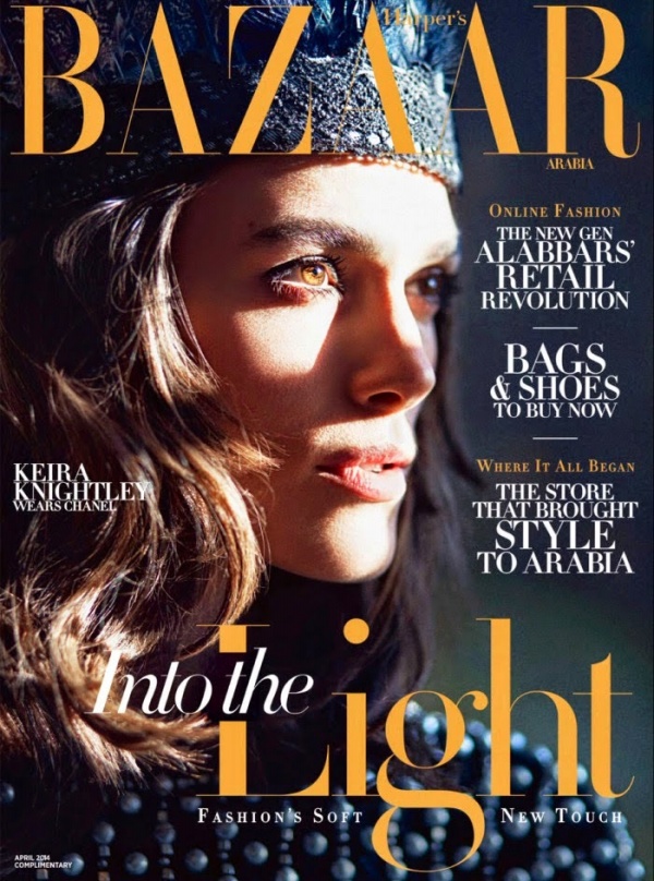 Keira Knightley lên bìa tạp chí Harper’s Bazaar A Rập tháng 4/2014 - Tin Thời Trang - Sao - Phong Cách Sao - Keira Knightley - Harper’s Bazaar