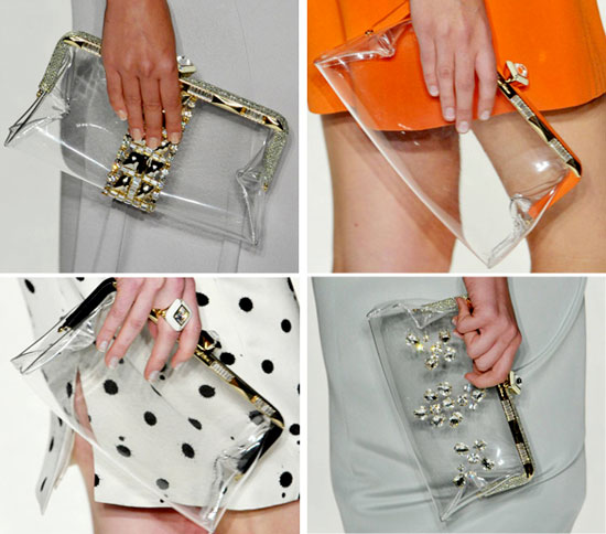 เทรนด์กระเป๋าใส Transparent Bags คลาสสิคแบบ old school !! - เทรนด์กระเป๋า - กระเป๋าใสๆ - Transparent Bags - Jenny Packham - เทรนด์กระเป๋าใส - กระเป๋า