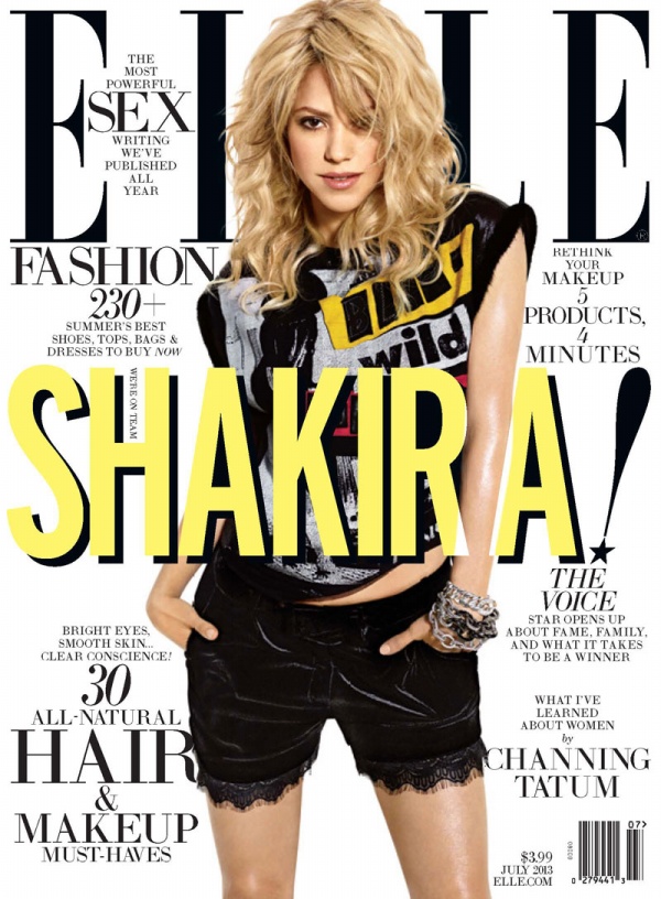 Shakira khuấy động bìa tạp chí ELLE US tháng 7/2013. - Shakira - Phong cách sao - Tin thời trang