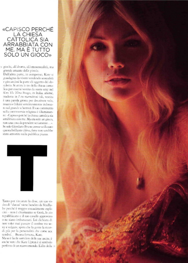Kate Upton Sexy on GQ Italia August '12 - Women's Wear - Fashion - Model - GQ Italia - Magazines - Kate Upton