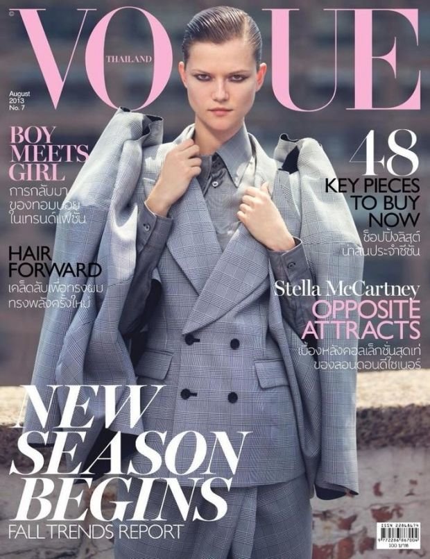 Kasia Struss Mạnh Mẽ Trên Tạp Chí Vogue Thái Lan Tháng 8/2013