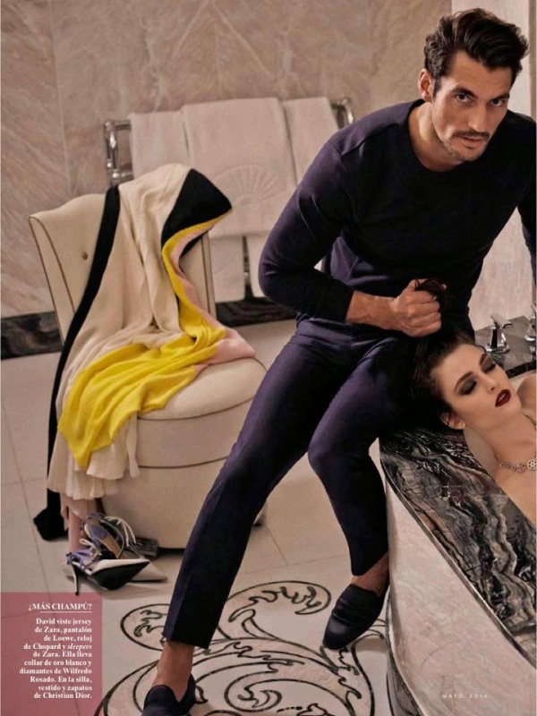 David Gandy & Charlotte Pallister Tình Tứ Trên Vanity Fair Tây Ban Nha Tháng 5/2014 - Tin Thời Trang - Thời trang - Hình ảnh - Người mẫu - Tạp chí - Video - David Gandy - Mariano Vivanco - Charlotte Pallister - Trang bìa