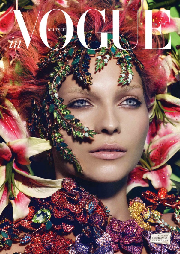 Brilliant 'Star Girl' on Vogue Germany's 2013 Horoscope [PHOTOs] - Fashion - Women's Wear - Collection - Makeup - Swarovski - Vogue Germany - December 2013 - Horoscope - Karolin Wolter - Photos