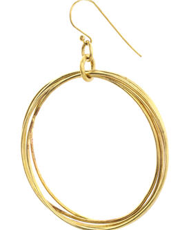 Made Brass Four Hoop Earrings - Earrings - ASOS - Jewelry