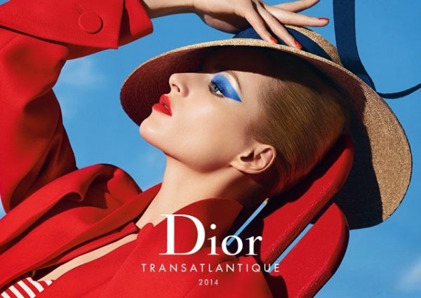 Sự kết giữa xanh tươi mát và đỏ nóng bỏng trong BST make-up ‘Transatlantique’ Xuân 2014 của Dior [PHOTOS]