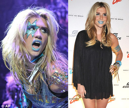 Bizarre Beauty: Ke$ha's blue lipstick - Ke$ha - Lipstick - Cosmetics