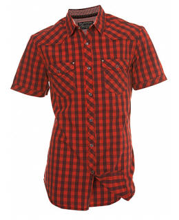 Red Gingham Check Shirt - Burton - Shirt - Check Shirt - Men's Wear