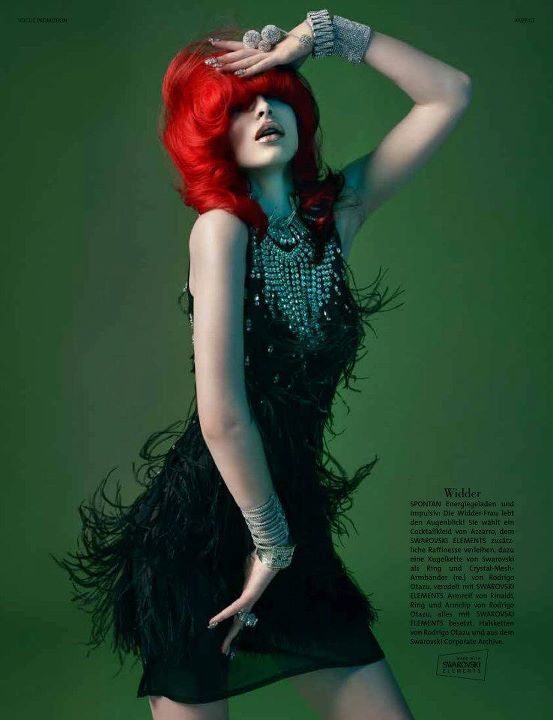 German Vogue: Girls of the Zodiac in Swarovski - Women's Wear - Fashion - Zodiac - Swarovski - German Vogue - photo