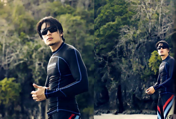 หนุ่มแทคในมาดสปอร์ตแมน จากนิตยสาร men's health - นิตยสาร - หุ่นเฟิร์ม - กีฬาทางน้ำ - ซิกแพคแน่น - แทค ภรัณยู - men's health - แฟชั่น