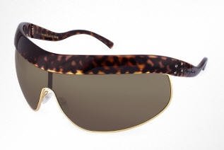Marc Jacobs Top Bar Metal Shield Oversized Sunglasses