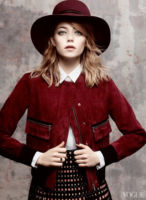 Emma Stone đẹp mê đắm trên Vogue Mỹ tháng 5/2014 - Tin Thời Trang - Sao - Phong Cách Sao - Thời trang - Hình ảnh - Emma Stone - Vogue Mỹ - Gucci