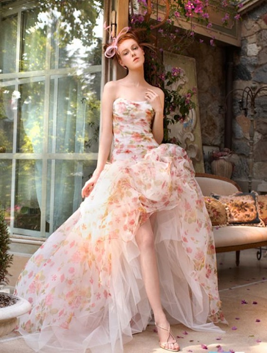 23 Best Idea Floral Print Wedding Dress - ชุดแต่งงาน - ชุดสวย - แต่งงาน - ชุด - ชุดเจ้าสาว - ไอเดีย - เทรนด์ใหม่ - การแต่งตัว