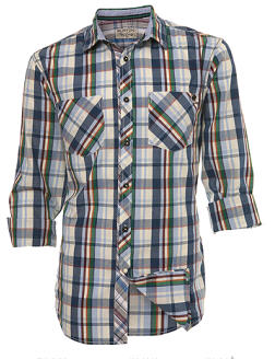 Bright Blue Check Shirt - Burton - Shirt - Men's Shirt