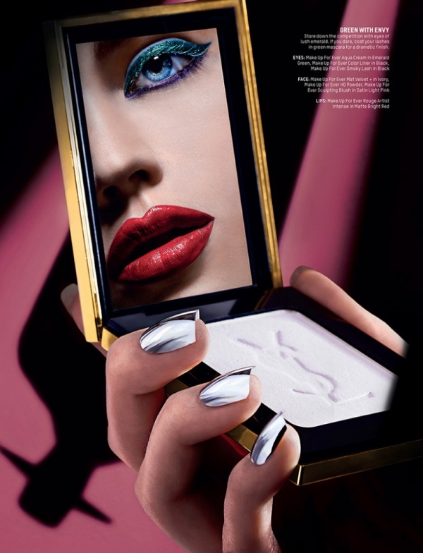 Phong cách trang điểm sắc nét và nổi quyến rũ trên tạp chí L’officiel VII Anniversary tháng 3/2014 [PHOTOS] - L’officiel - Trang điểm - Make-up - Làm đẹp - Dasha Kulikova - Người mẫu - Thư viện ảnh - Hình ảnh