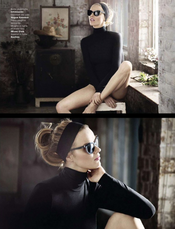 Eva Herzigova lên bìa tạp chí Glamour Ý tháng 5/2014