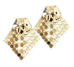 Tuleste Market Hexagon Chainmail Earring