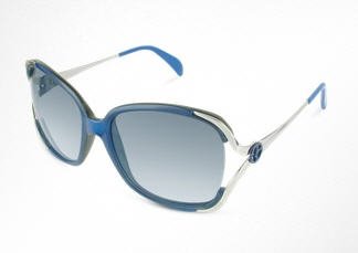 Giorgio Armani Open Lens Logo Round Sunglasses
