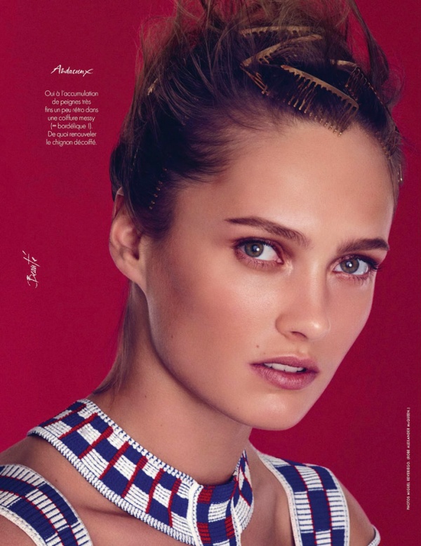 Karmen Pedaru khoe sắc trên tạp chí Elle Pháp tháng 3/2014 - Người mẫu - Hình ảnh - Làm đẹp - Make-up - Trang điểm - Tóc - Thư viện ảnh - Elle Pháp - Karmen Pedaru