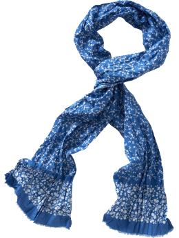 Frayed floral scarf - Gap - Scarf - Scarves - Accessory