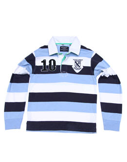 Hackett Stripe Rugby Polo Top - Top - ASOS - Boy - Kids Wear