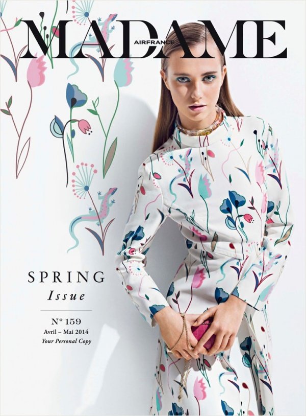 Alexandra Tikerpuu quyến rũ trên tạp chí Madame Air France tháng 4 & 5