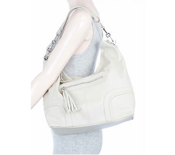 Mink corded slouch bag - Dorothy Perkins - Bag