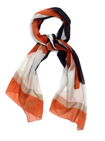Painted Stripe Wrap - Jaeger - Scarves - Accessory