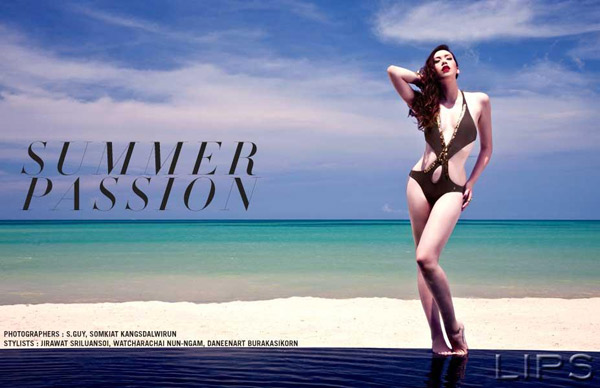 นุช นีรนาท อวดหุ่นสวยใน LIPS MAGAZINE - นุช นีรนาท - อวดหุ่นสวย - Summer Passion - แฟชั่นชุดว่ายน้ำ - นิตยสาร Lips