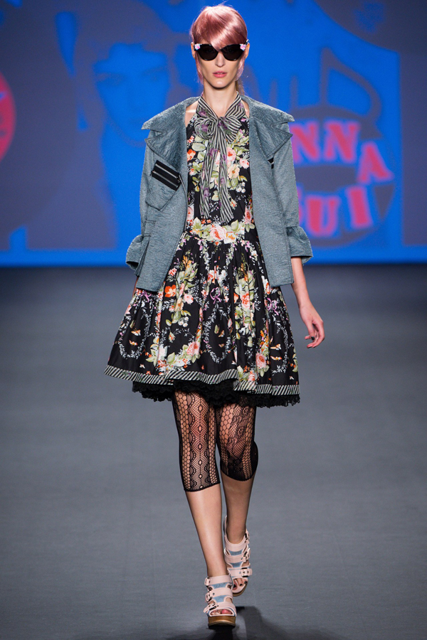Mixed Prints and Sweet Colored Hair At Anna Sui Spring 2013 Fashion Show - Anna Sui - Fashion - Designer - Spring 2013 - Collection - Fashion Show