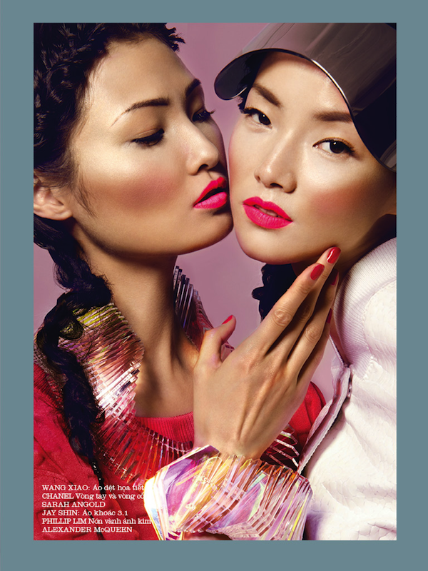 'True Colours' March Cover Story of Elle Vietnam Magazine - Jae Yi Shin - Wang Xiao - Sung Hee Kim - Elle Vietnam - Model - Fashion News