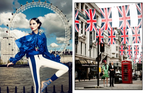 Du lịch London trên ấn bản tháng 7 của tạp chí Harper Bazaar TQ - Harper Bazaar China - Bonnie Chen - Người mẫu - Tạp chí thời trang